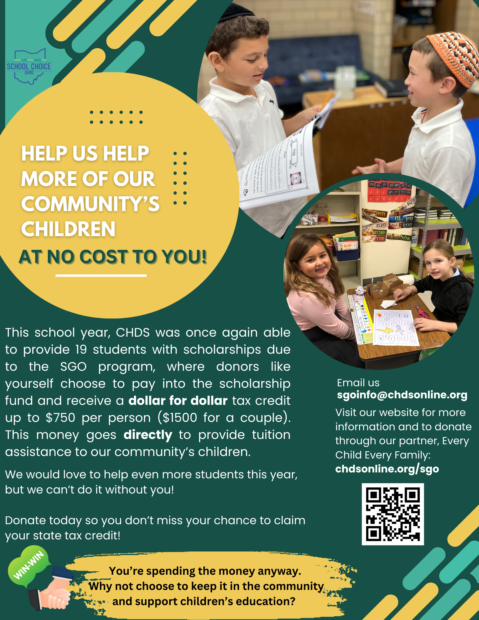 CHDS SGO Opportunity Cincinnati Hebrew Day School CHDS SGO Opportunity Cincinnati Hebrew Day School